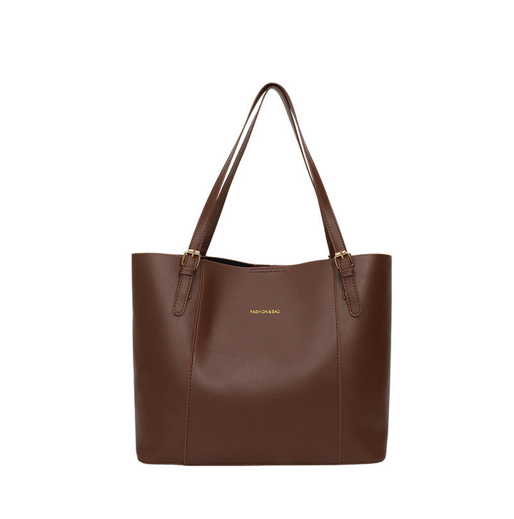 Sleek Minimalist Leather Tote Bag Kalsten