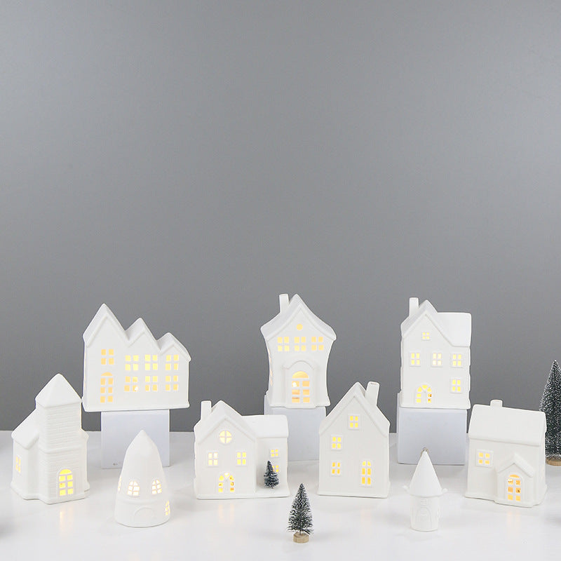 Decorative Ceramic House Lantern Kalsten