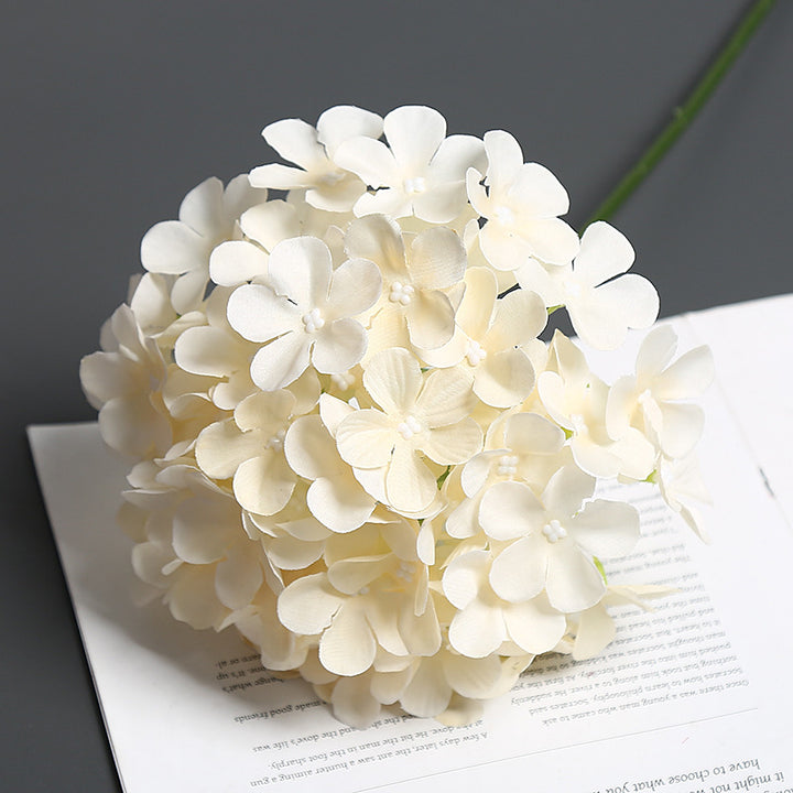 Realistic Floral Hydrangea Stem