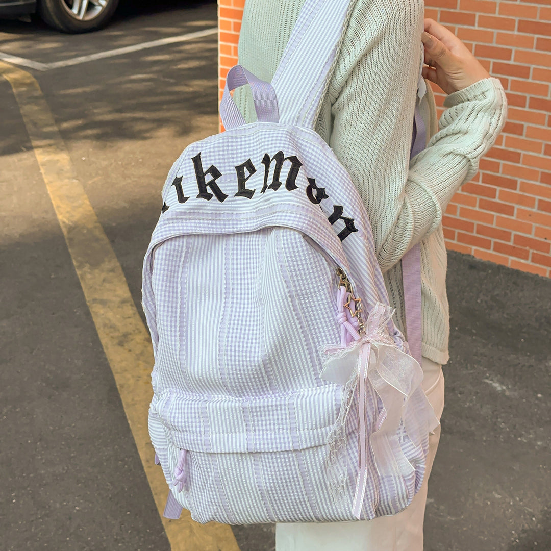 Stylish Checkered Backpack Kalsten