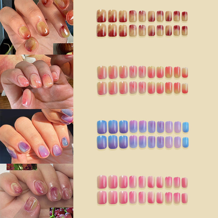 Artistic Marble-Effect Press-On Nail Set kalsten