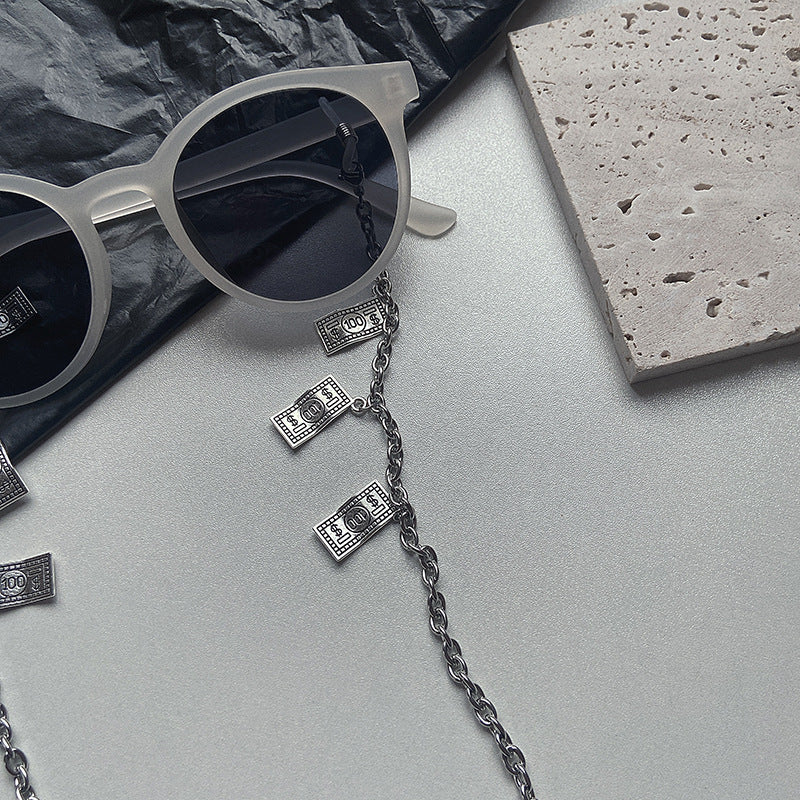 Trendy necklace with banknote pendants Kalsten
