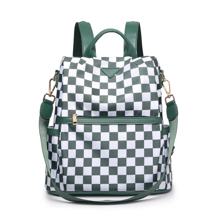 Stylish Checkered Backpack Kalsten