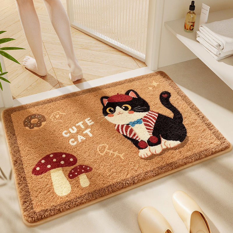 Cartoon Dog-themed Bath Rug Kalsten