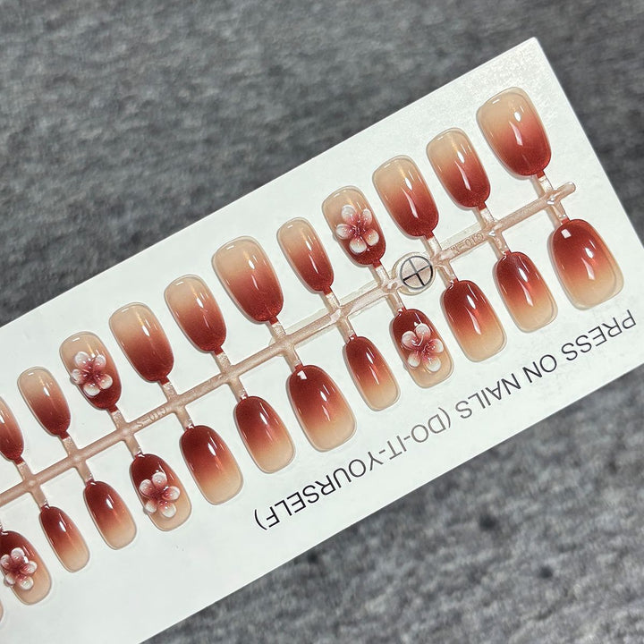 Floral Gradient Press-On Nail Set Kalsten