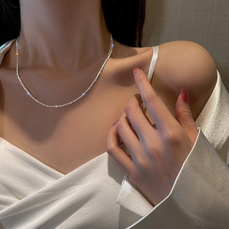 Dainty Textured Chain Necklace Kalsten