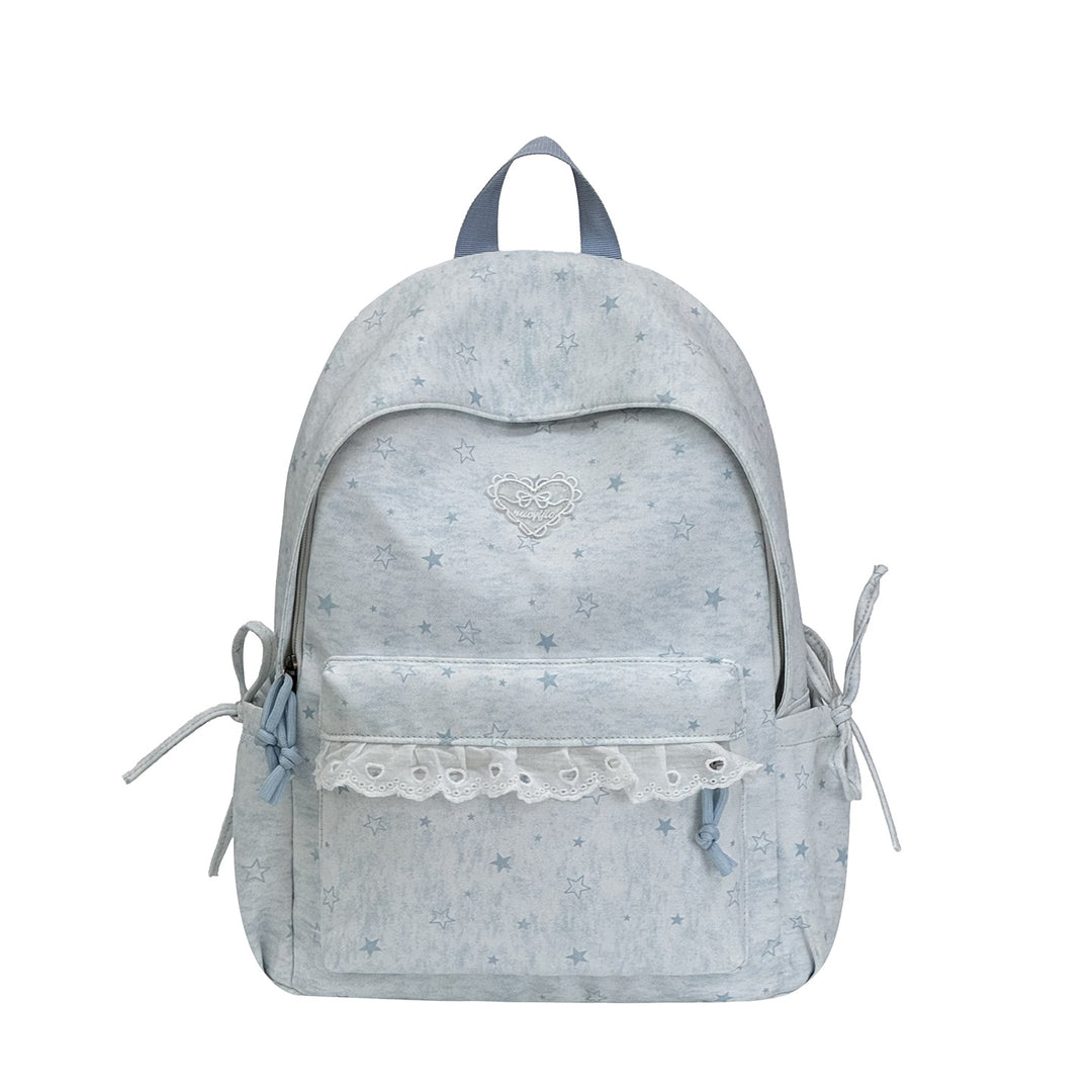 Cute Decorative Star-Embellished Backpack Kalsten