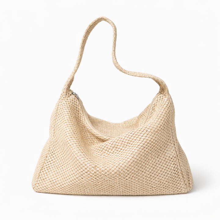Spacious Handcrafted Knit Shoulder Bag