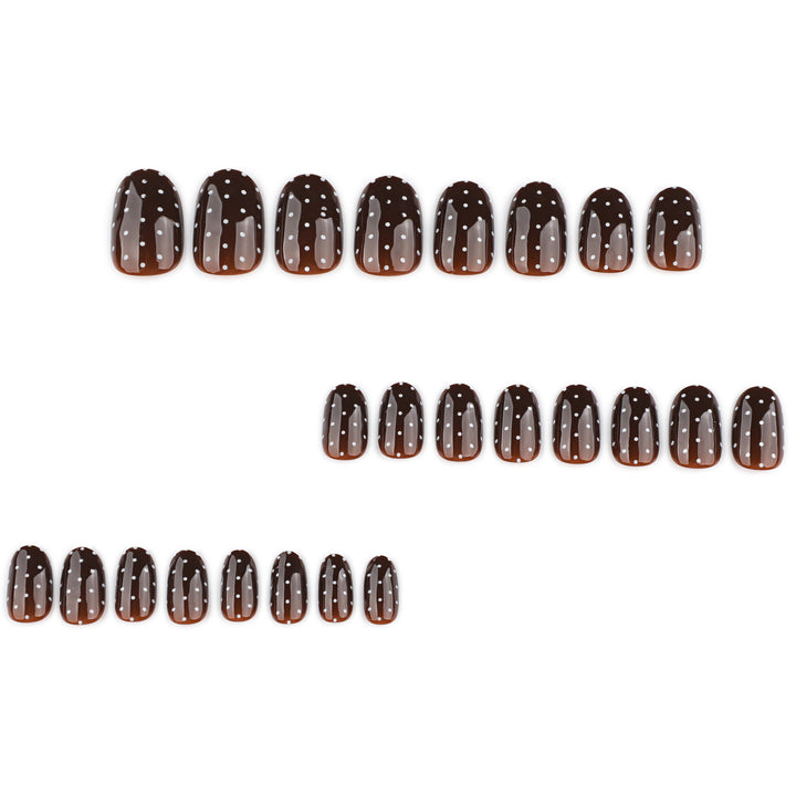 Elegant and modern nail art with polka dots Kalsten