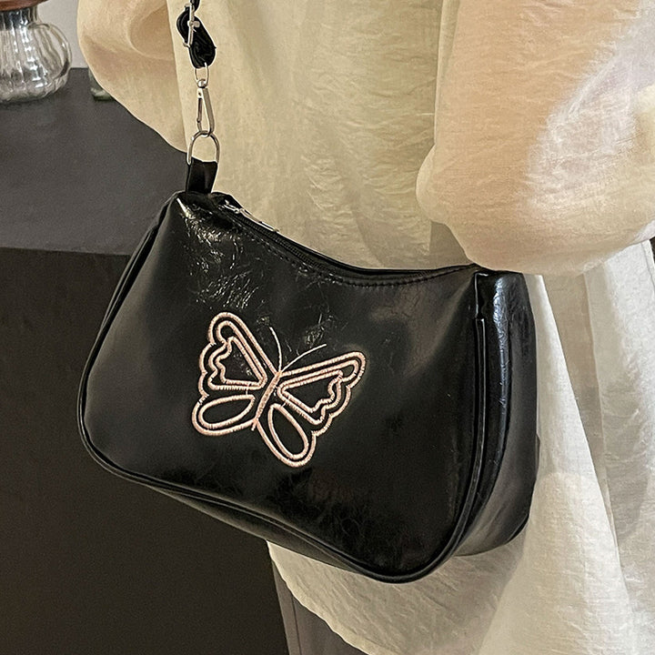 Elegant Butterfly Motif Crossbody Bag