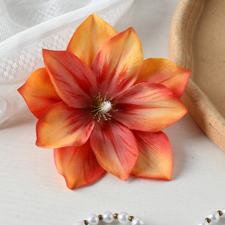 Elegant Fabric Floral Clip