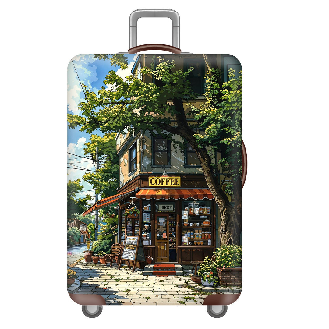 Unisex Hard Shell Suitcase with Dreamy Landscape Design Kalsten