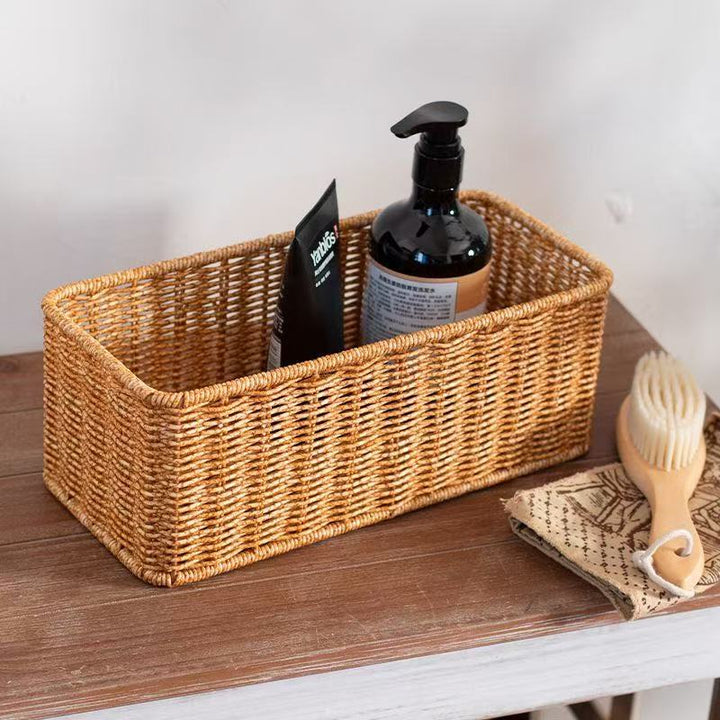 Rectangular Handwoven Storage Basket Kalsten