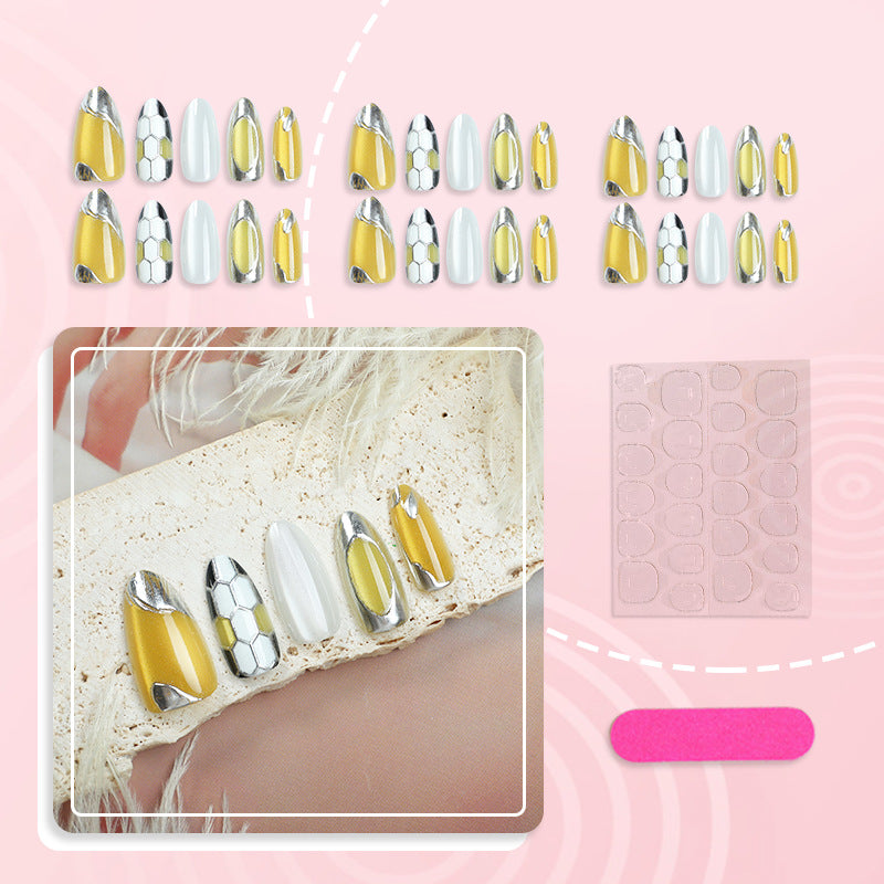 Metallic Accent Press-On Nail Set