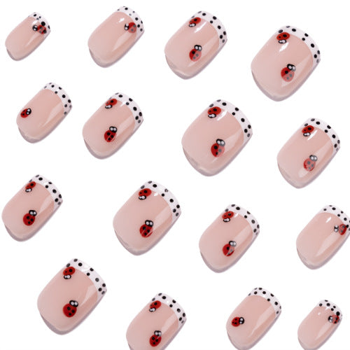 Artistic nail art with ladybug designs Kalsten