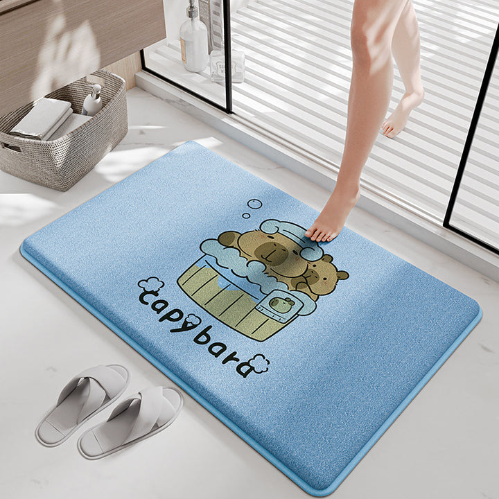 Funny Cartoon Bath Mat Kalsten