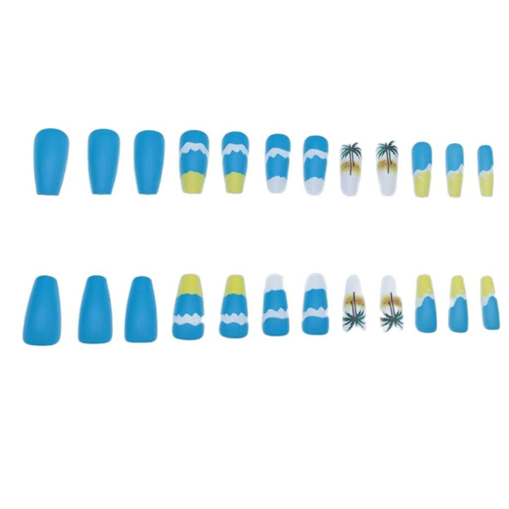 Tropical Beach Scene Nail Art Kalsten