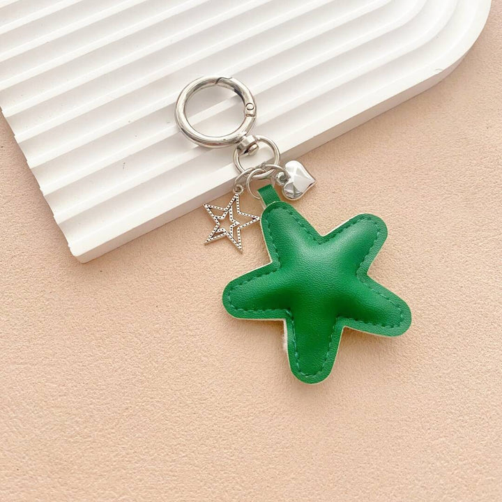 Starfish-Shaped Leather Keychain kalsten