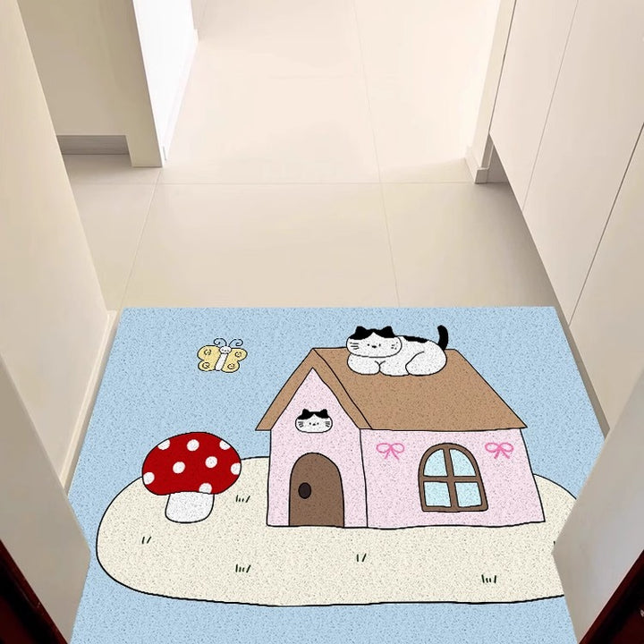 Cartoon-Themed Welcome Mat Kalsten