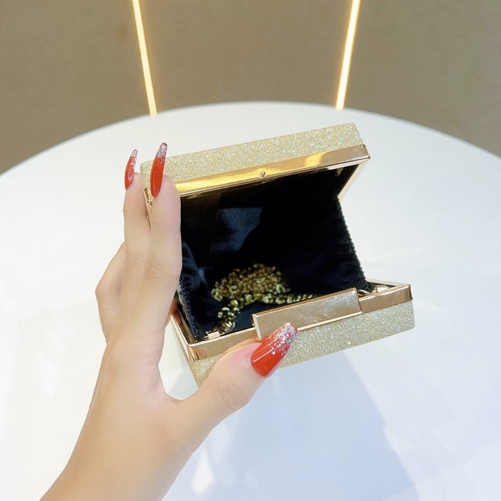 Elegant Crystal-Accented Evening Clutch