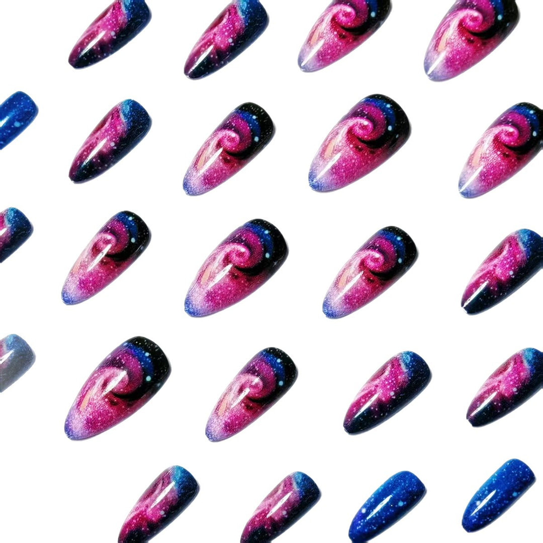 Fantasy Artificial Nails with Galactic Design Kalsten