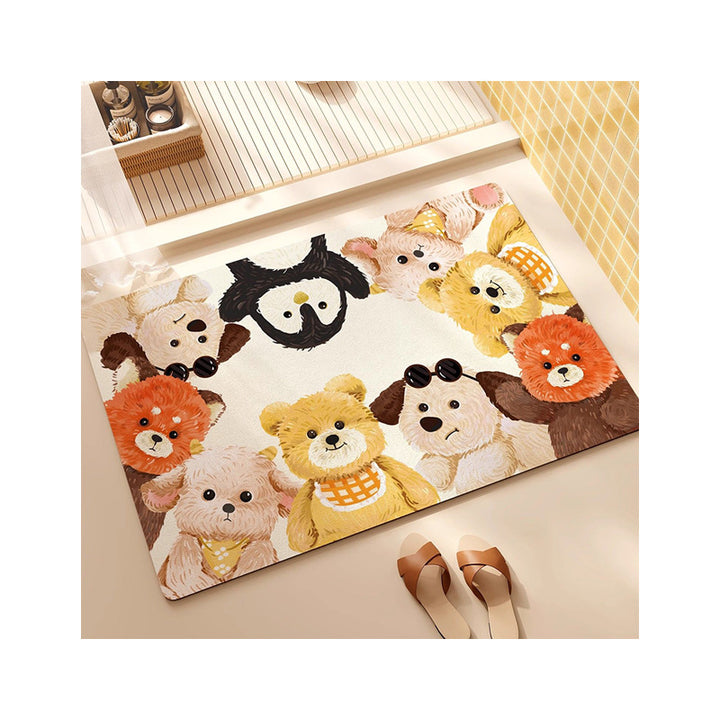 Cute Animal-Themed Plush Floor Mat Kalsten