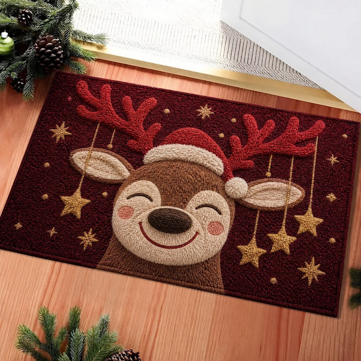Whimsical Holiday-Themed Floor Mat Kalsten