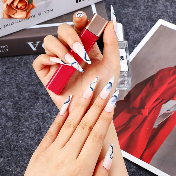 Professional artificial nails with elegant designs Kalsten