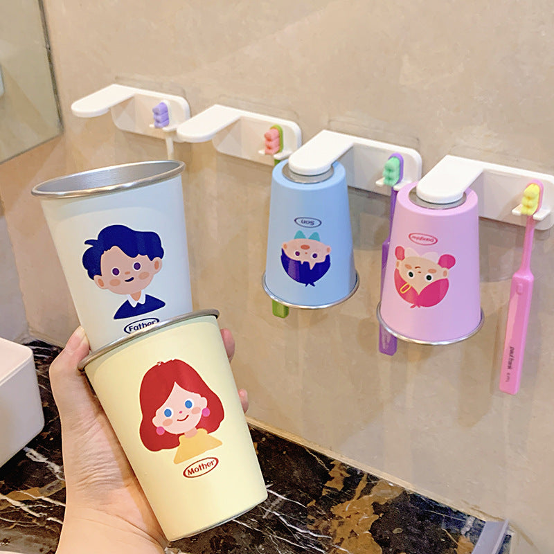 Wall-mounted toothbrush holder with playful design Kalsten