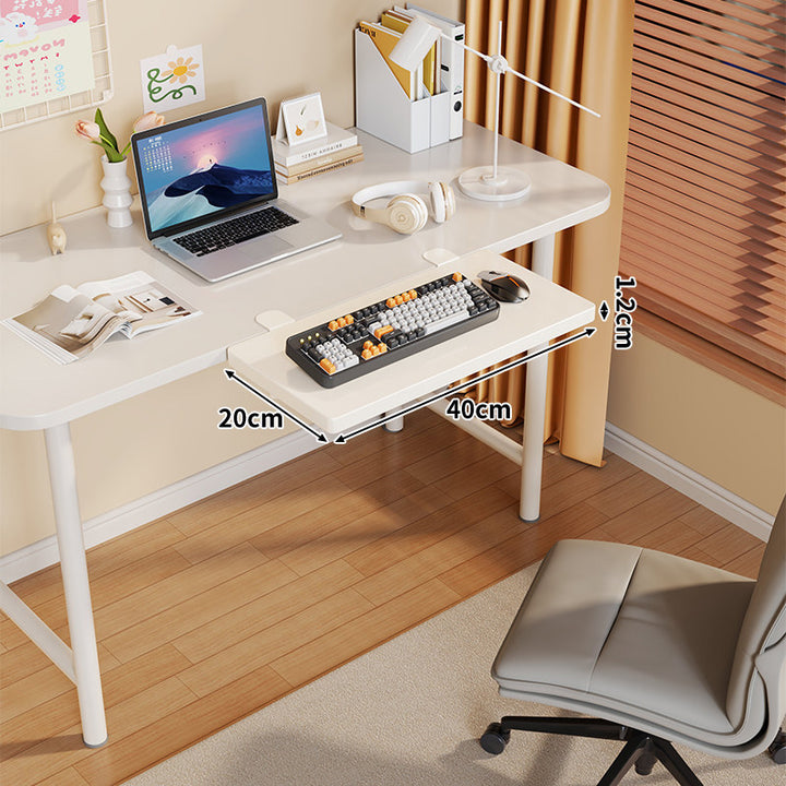 Long Under-Desk Pull-Out Sliding Keyboard and Work Surface Shelf
