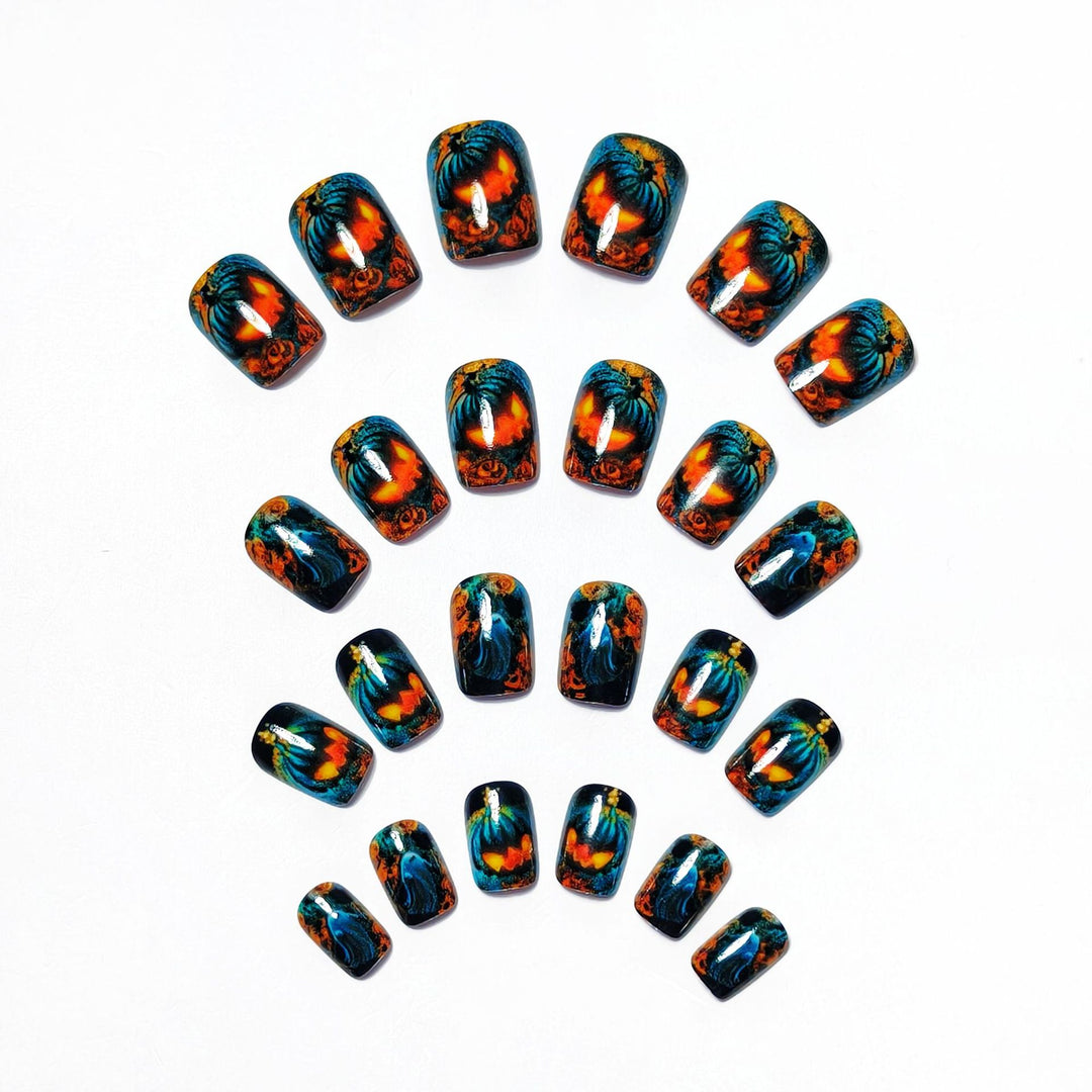 Festive Halloween-Themed 3D Nail Art Kalsten