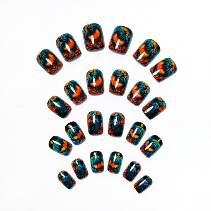 Festive Halloween-Themed 3D Nail Art Kalsten