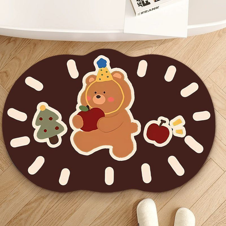 Cute Elephant-Themed Bath Mat