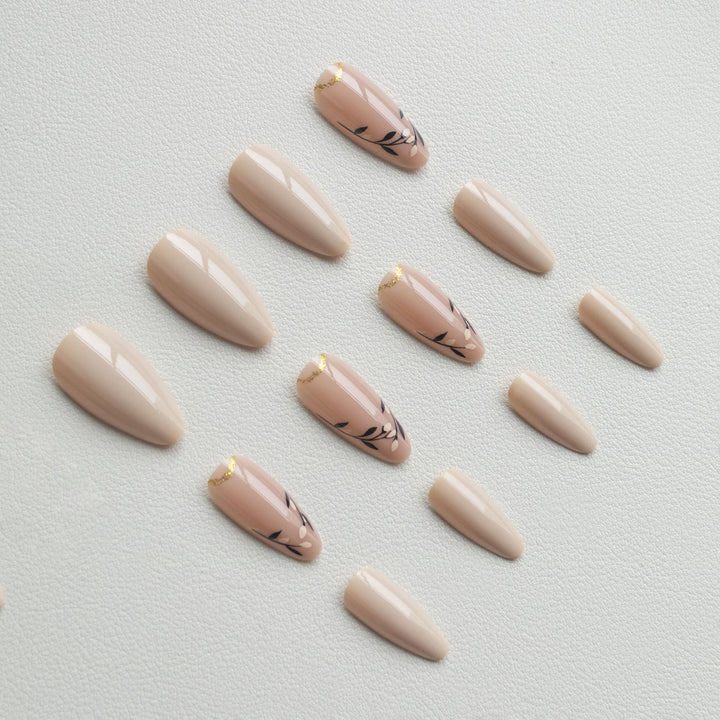 Artistic Floral Accent Nail Art