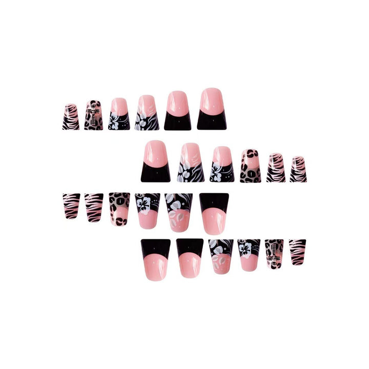Artistic French Tip Press-On Nails Kalsten