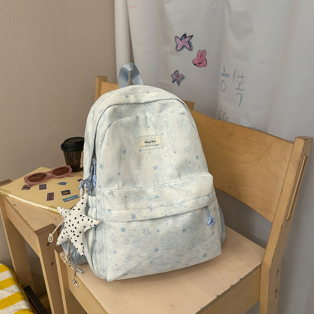 Star-Patterned Casual Backpack Kalsten