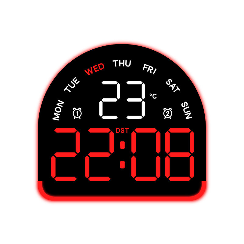 Digital alarm clock with temperature and day of the week display Kalsten