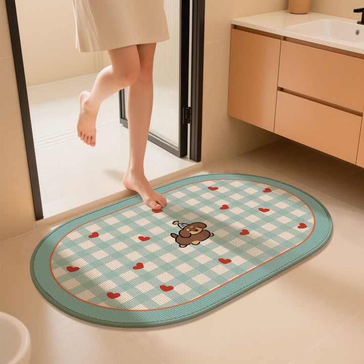 Charming Dog-Themed Bath Mat Kalsten