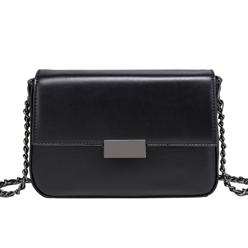 Chic Chain-Accented Crossbody Bag
