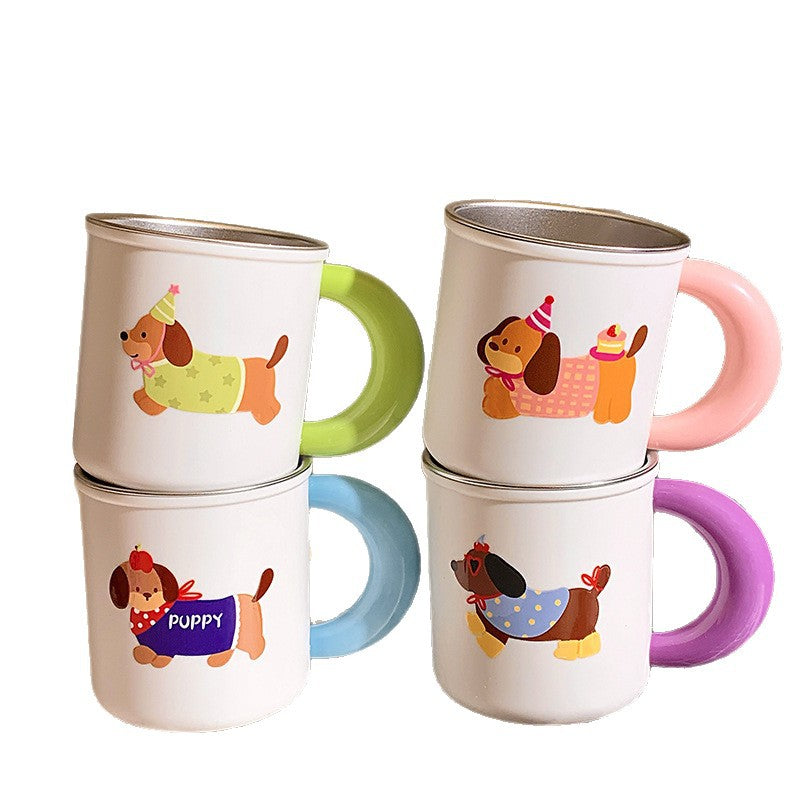 Ceramic mug with playful dog motif Kalsten