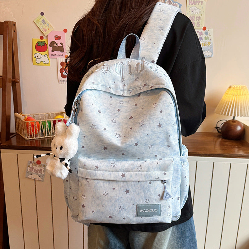 Star-Embellished Casual Backpack Kalsten