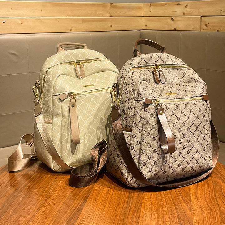 Chic Multi-Functional Leather Backpack  1791995496