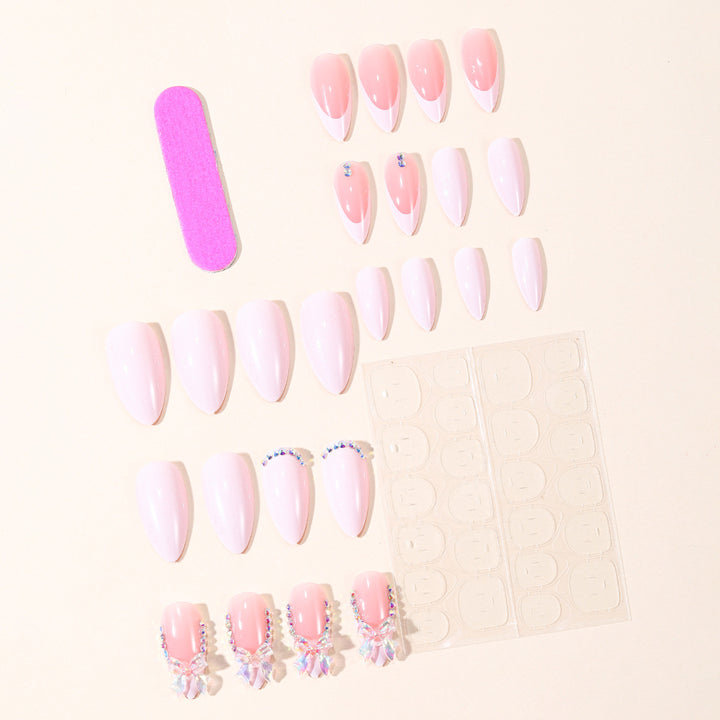 Elegant Stiletto Nail Art Kit with Rhinestones Kalsten