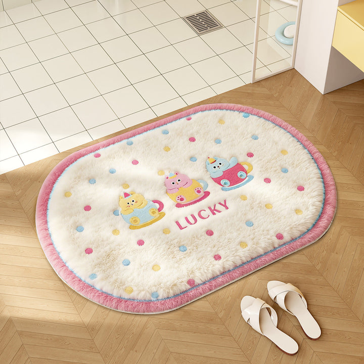 Playful Cartoon-Themed Bathroom Mat Kalsten
