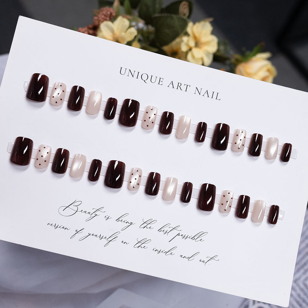 Artistic Press-On Nail Design