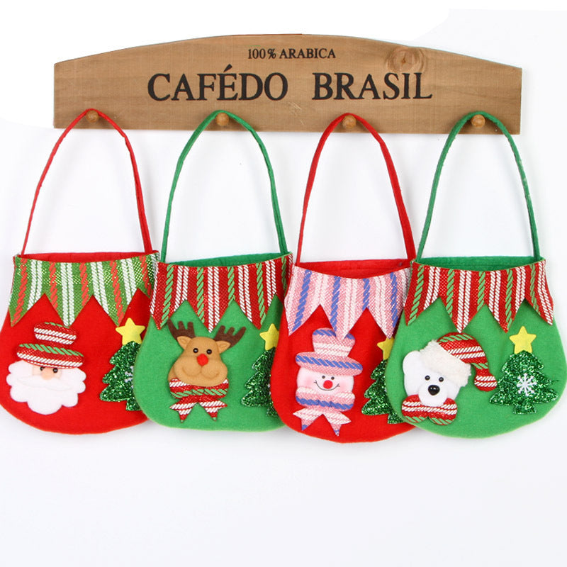 Festive Holiday-Themed Felt Tote Bag Kalsten