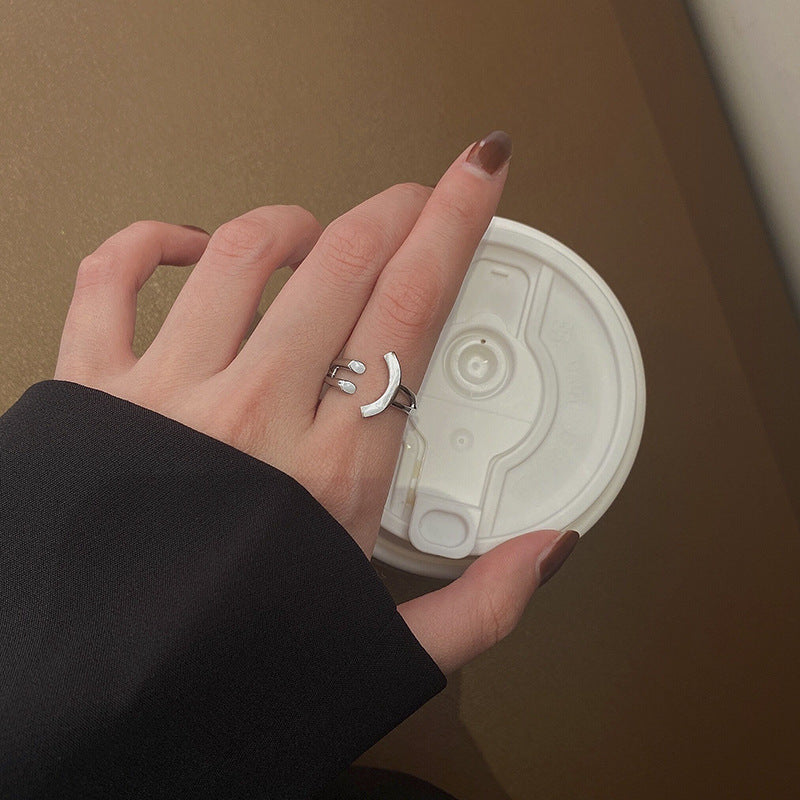 Adjustable Smiley Face Ring Kalsten