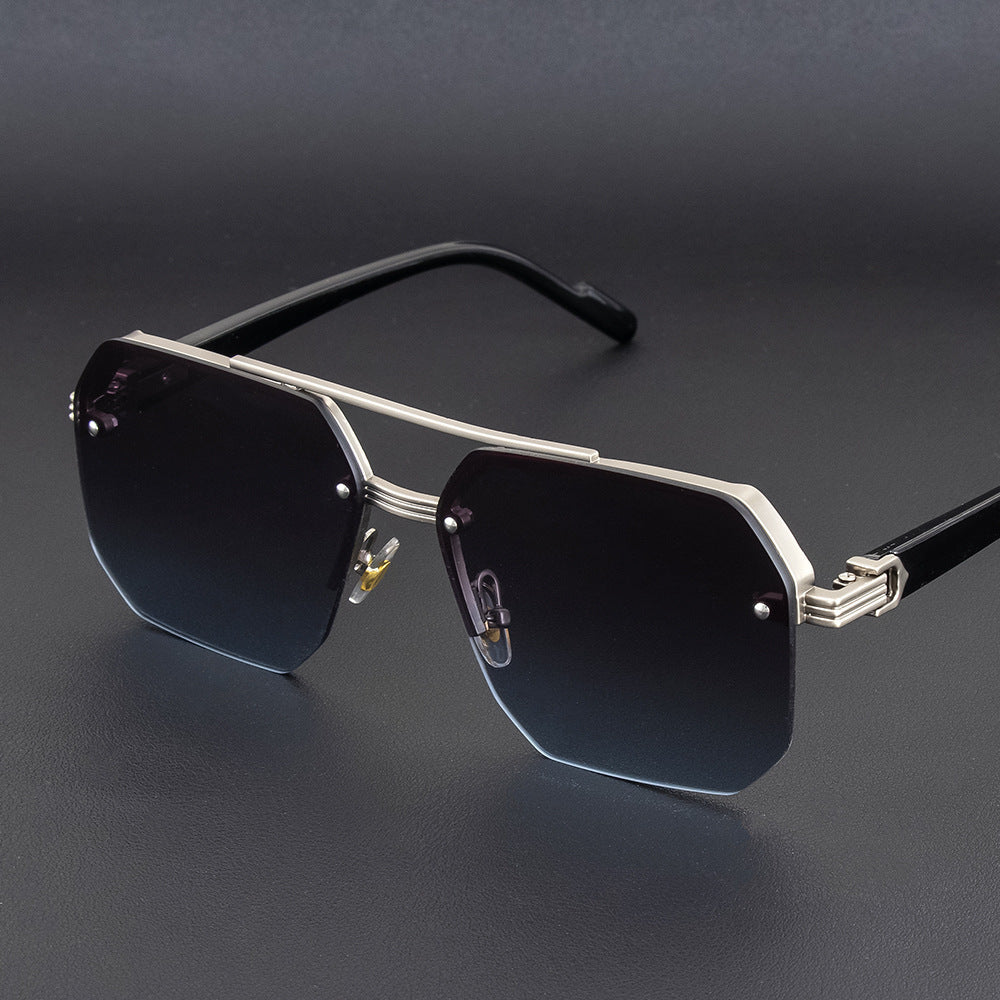 Geometric Metal Frame Sunglasses Kalsten