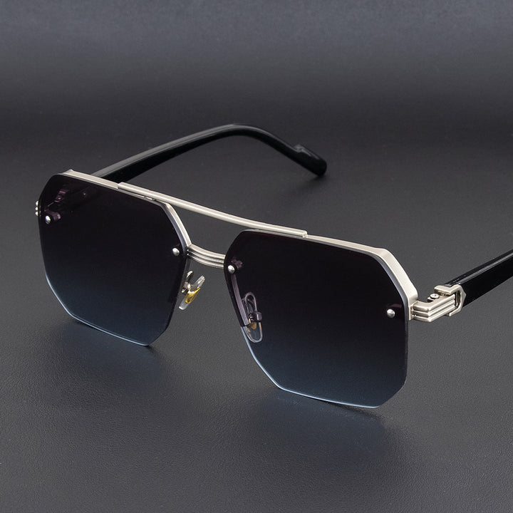 Geometric Metal Frame Sunglasses Kalsten