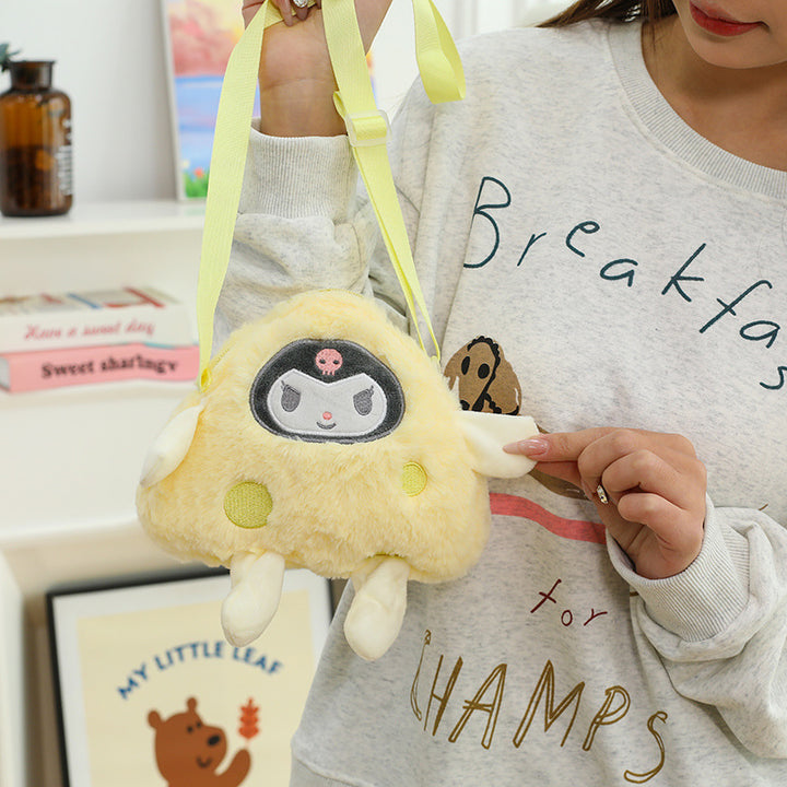 Cute Plush Character Crossbody Bag